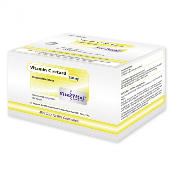Vitamin C retard 250 mg - Vorteilspackung mit 120 Kapseln